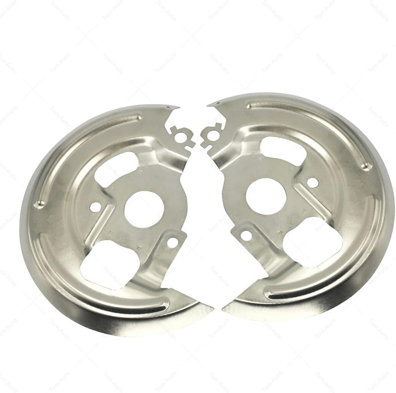 TOM For 1964 1965 1966 1967 1968 1969 1970 1971 1972 Chevy GM A Body Backing Dust Shields Plates Disc Brake Pair - Image 1